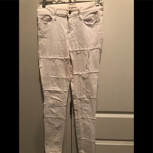 Frame White Denim Jeans